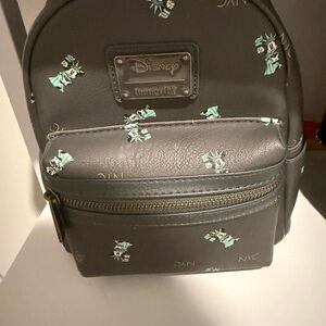 Loungefly Disney Black Backpack with Teal Accents
